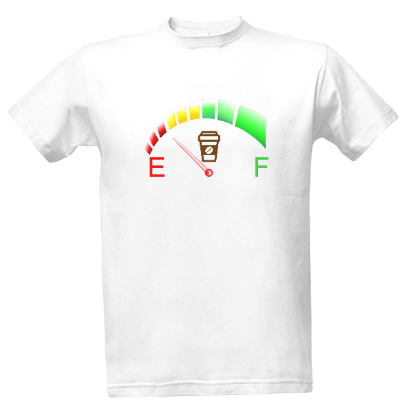 Tričko s potiskem Kafemetr barevný