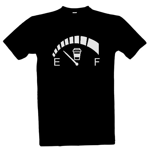 Tričko s potiskem Kafemetr bílý