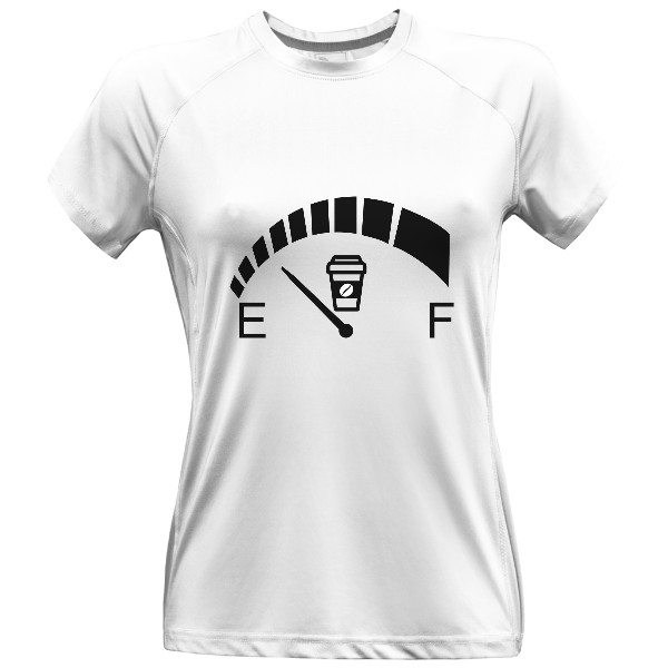 Dámské funkční tričko Premium s potiskem Kafemetr černý